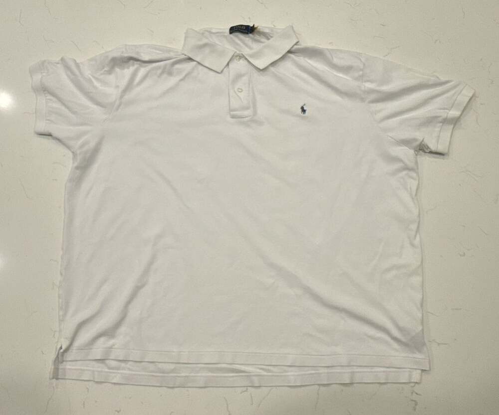 Polo Ralph Lauren Polo Shirt Size 4XB White Short Sleeve Cotton